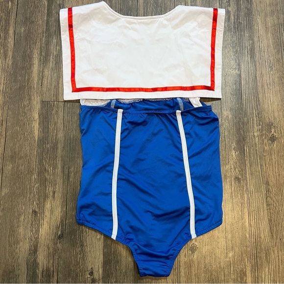 Sexy Sailor Navy Women’s Leotard Halloween Cost Play Costume - Picture 10 of 13